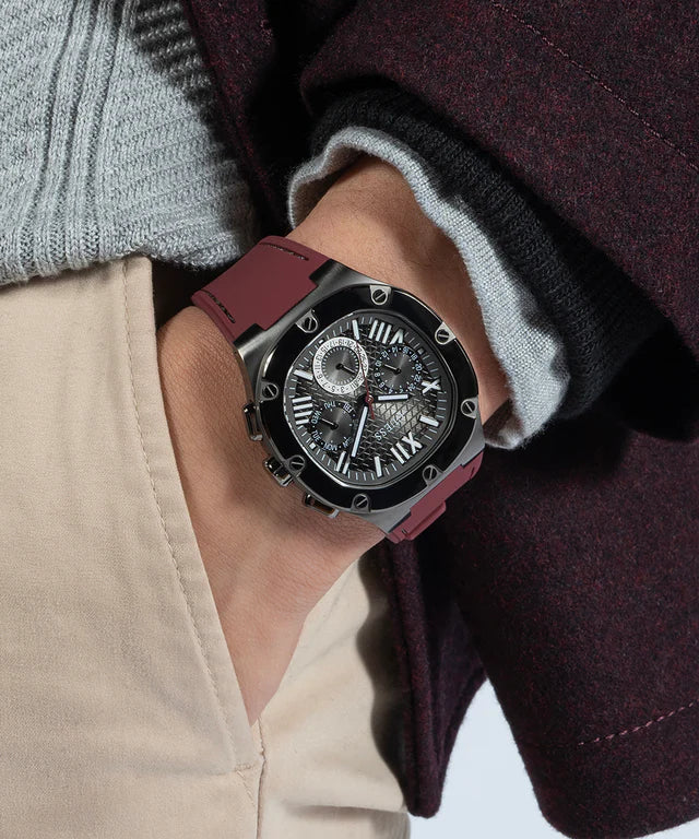 Men's Guess Gunmetal Multi-function Watch - GW0571G4